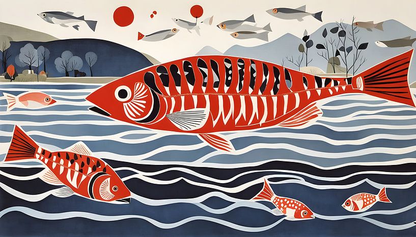 Fisch, abstrakt von Nick Wendt