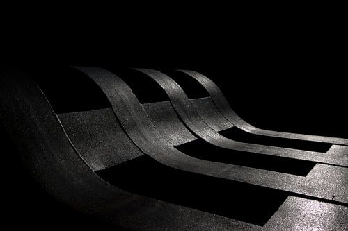 Stahlwerks-Eisenbahnwagen - Zusammenfassung - Schwarz-Weiß