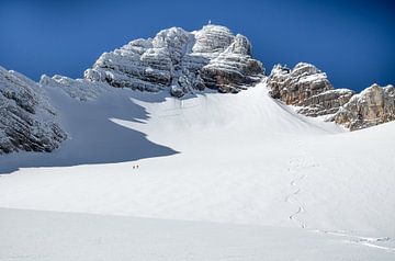 Paysage de montagne " Hohe Dachstein en hiver ". sur Coen Weesjes
