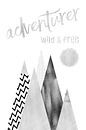 GRAPHIC ART Adventurer - Wild & Free von Melanie Viola Miniaturansicht