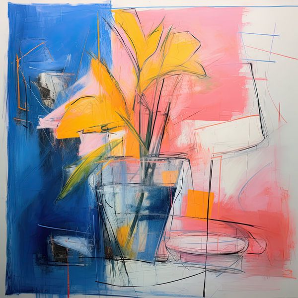 Kitchen Painting by Abstract Painting