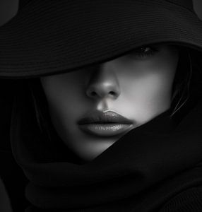 Melancholie und Mysterium, junge Frau