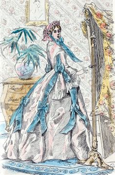 Fashion 1863, Women's fashion in nineteenth-century Paris, Henri Boutet, (1851 1919)