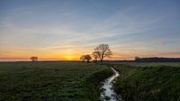 Le paysage de la Drenthe le matin par Anneke Hooijer Aperçu