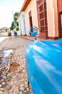 Oldtimer blik op de straat Trinidad