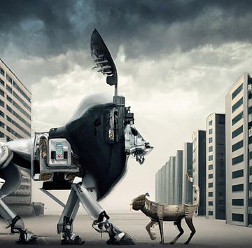 Lion meets Machine by Lions-Art