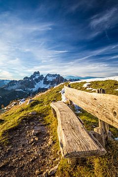 Paysage de montagne "Banc avec vue" sur Coen Weesjes