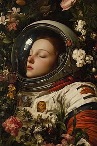Schlafender Astronaut