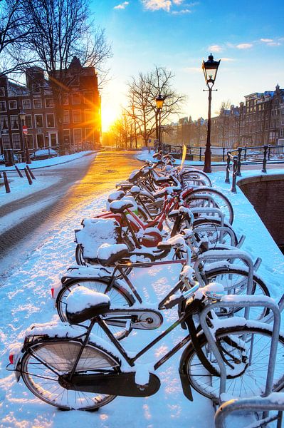 Vélo d'hiver à Amsterdam par Dennis van de Water