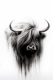 Diepzinnige Blik van de Schotse Hooglander van Karina Brouwer