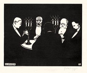 Poker - Felix Vallotton, 1896 von Atelier Liesjes