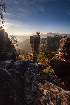 Sunrise in Saxon Switzerland