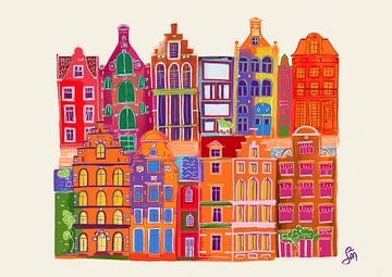 Amsterdam Häuser von Mihaela Soimaru