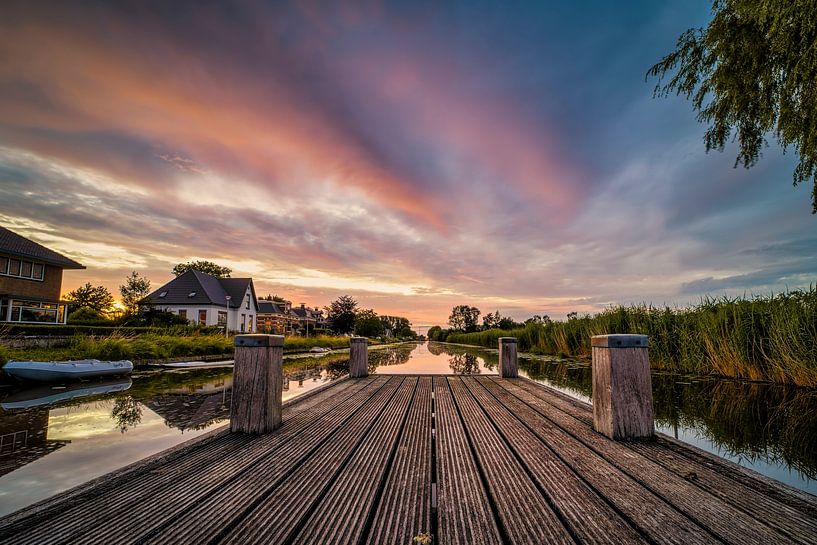 Sunset in Bedum by Ronnie Schuringa