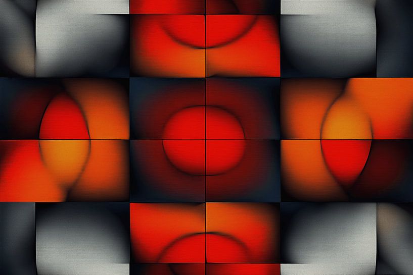 Abstrakte Arbeit mathematisch-organisch von Ton Kuijpers