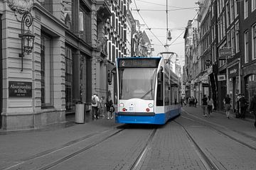 Tram Amsterdam van Foto Amsterdam/ Peter Bartelings