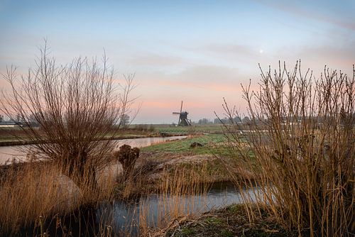 Zonsopkomst bij de windmolen
