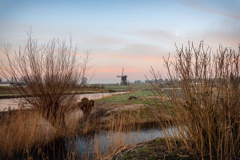 Sonnenaufgang an der Windmühle von Maikel Brands