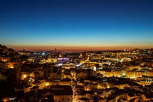 Lissabon bij nacht