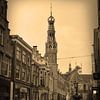 Alkmaar North Holland Town centre Sepia Netherlands by Hendrik-Jan Kornelis