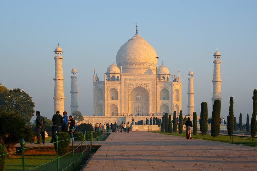 Taj Mahal op een vroege ochtend van Martijn