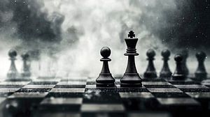 Schwarze Schachfiguren
