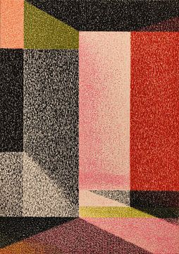 Geometrische Räume im Pointillismus von Niklas Maximilian