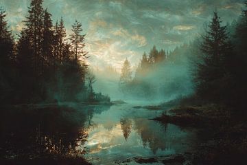 Unter dem Himmel stiller Gewässer von Femea Stille Landschappen