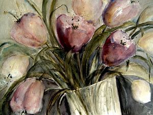 Tulpen in Vase