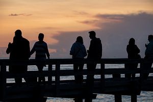 Nach Sonnenuntergang auf der Seebrücke