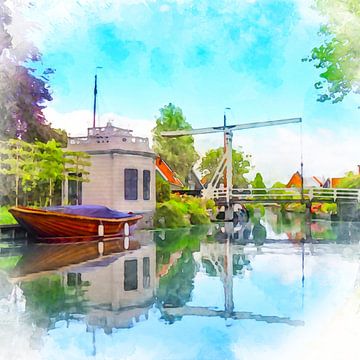 Canal in Edam, North Holland. by Danny de Klerk