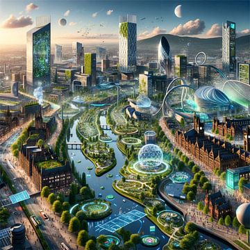 Manchester - Futuristic Cities by Eric Nagel