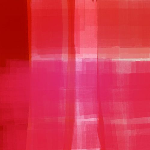 Abstrait moderne en rose vif et terra