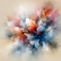 abstrakte Blume, Farbexplosion