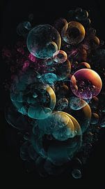 Abstrakte digitale Blasen von Harry Stok