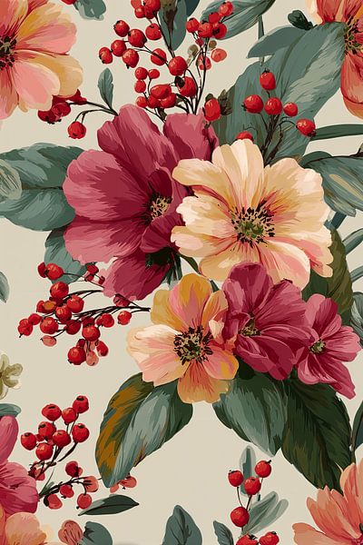 Fleurs et Baies n°1 par Studio BB