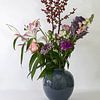 Illustration of a bouquet of flowers with white background by W J Kok