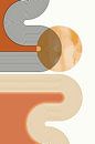 Sun and waves, modern abstraction in natural colours by FRESH Fine Art thumbnail
