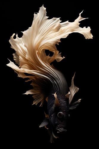 Vis zweeft in tijdloze sereniteit