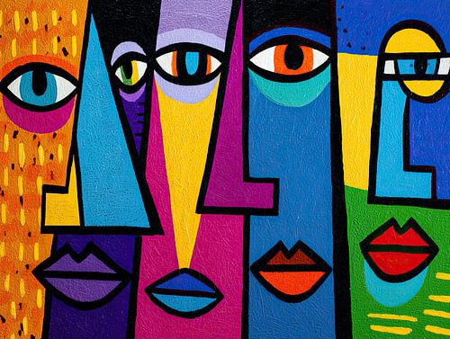 Augen und Formen vereinen sich