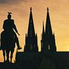 Silhouette de la cathédrale de Cologne sur Dieter Walther
