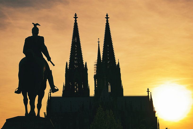 Silhouet van de Dom van Keulen van Dieter Walther