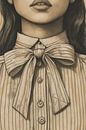 Strikblouse van Franka Poulain thumbnail