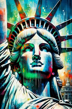 The Statue of Liberty - Pop Art by Andreas Magnusson
