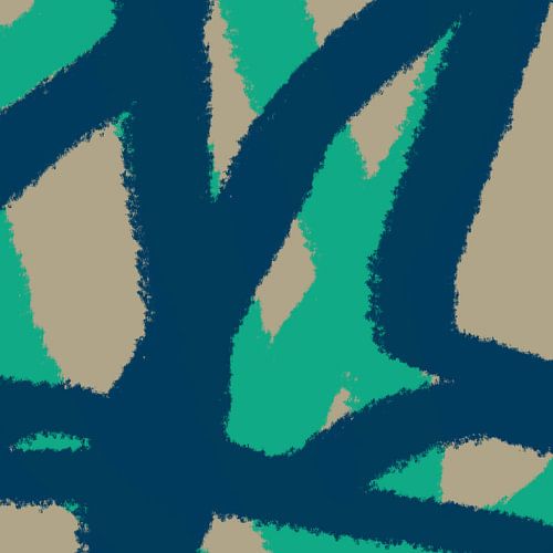 Pop van kleuren. Neonkunst. Abstracte lijnen in groen en blauw