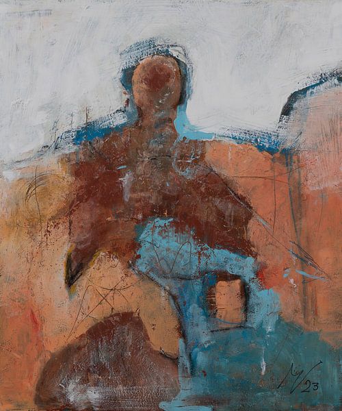 'Man with crow' by Marinel Vieleers