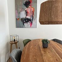 Klantfoto: Figuratief portret, modern en abstract van Carla Van Iersel, als ArtFrame