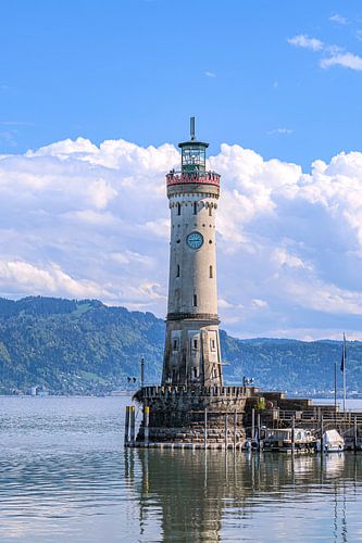 Beieren : Vuurtoren van Lindau in de zon
