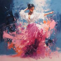 Spaanse Flamenco danseres