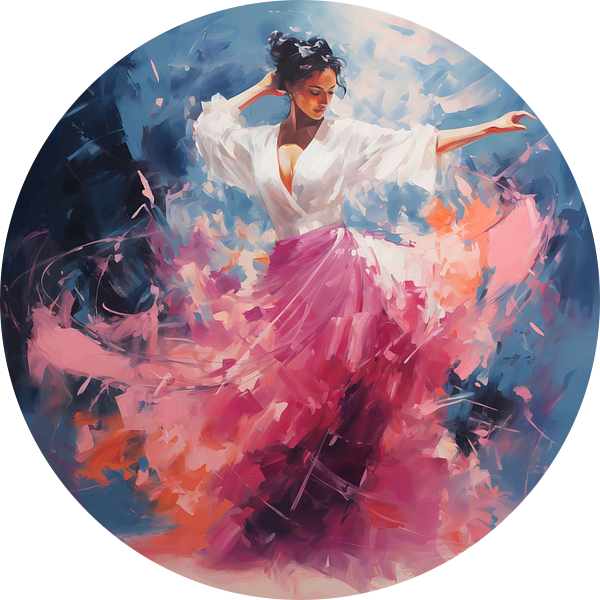 Spaanse Flamenco danseres van Lauri Creates